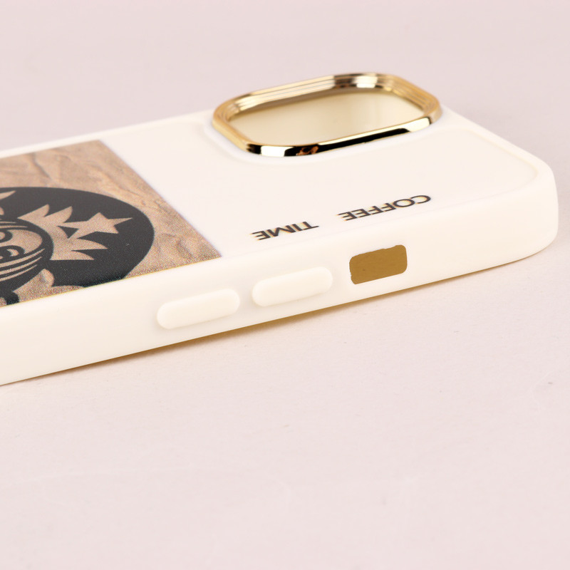 قاب طرحدار Starbucks دور لنز فلزی iPhone 13