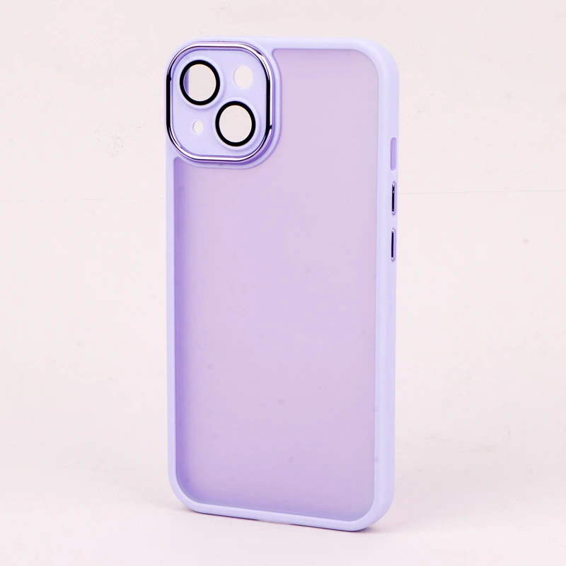 قاب PC آیفون iPhone 13 متال ایرون پشت مات محافظ لنزدار