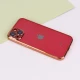 قاب ساده شفاف دور رنگی محافظ لنزدار iPhone 13