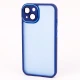 قاب PC آیفون iPhone 13 متال ایرون پشت مات محافظ لنزدار