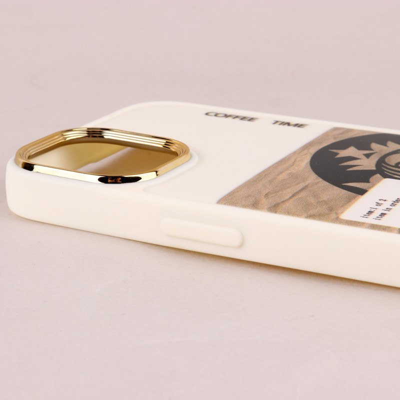 قاب طرحدار Starbucks دور لنز فلزی iPhone 13