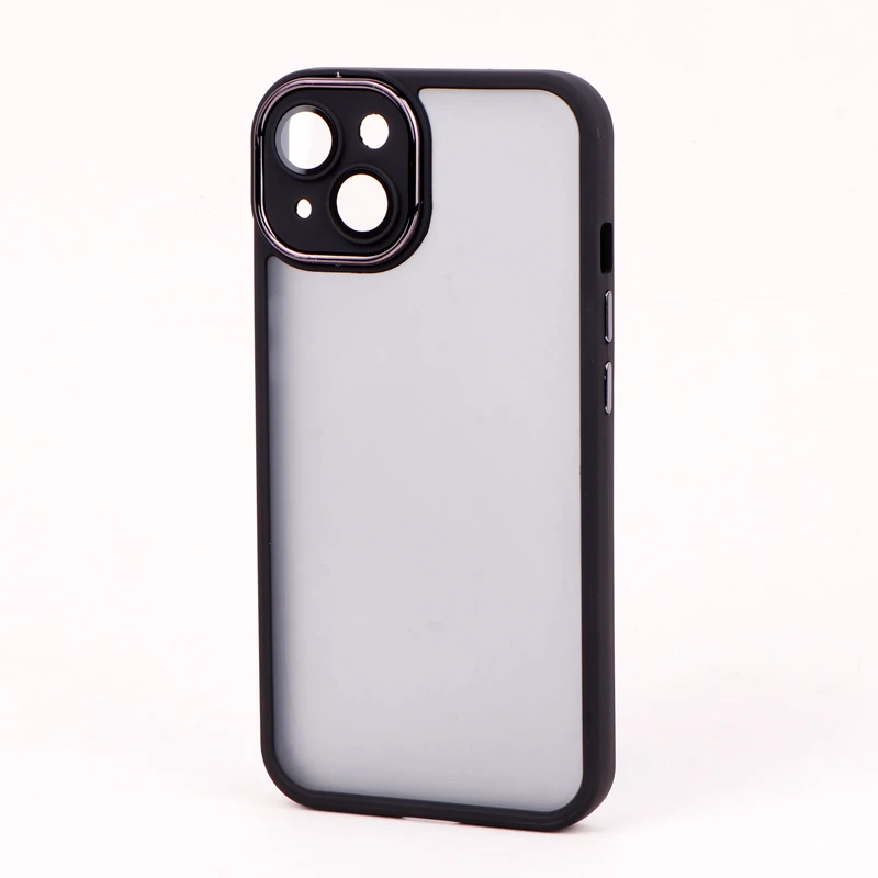 قاب PC آیفون iPhone 13 متال ایرون پشت مات محافظ لنزدار