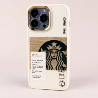 قاب طرحدار Starbucks دور لنز فلزی iPhone 13 Pro