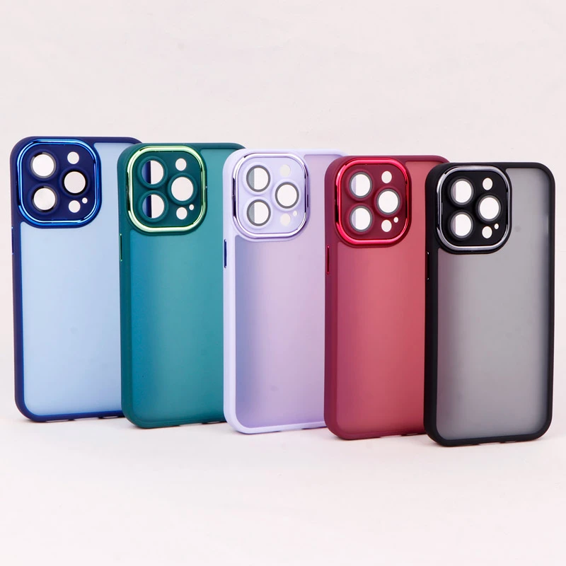 قاب PC آیفون iPhone 13 Pro متال ایرون پشت مات محافظ لنزدار