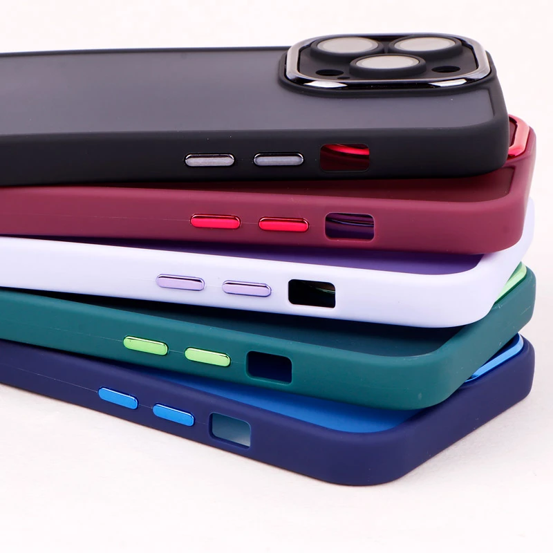 قاب PC آیفون iPhone 13 Pro متال ایرون پشت مات محافظ لنزدار