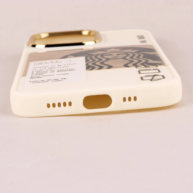 قاب طرحدار Starbucks دور لنز فلزی iPhone 13 Pro
