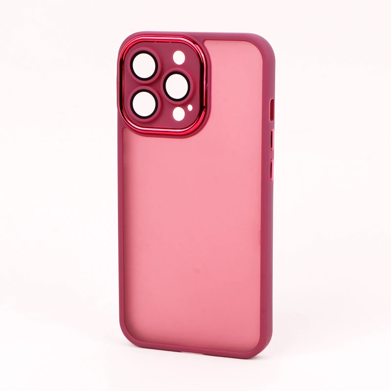 قاب PC آیفون iPhone 13 Pro متال ایرون پشت مات محافظ لنزدار