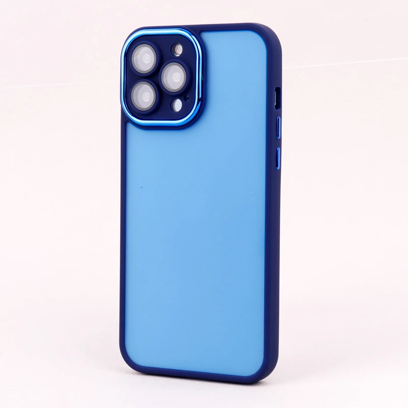 قاب PC آیفون iPhone 13 Pro Max متال ایرون پشت مات محافظ لنزدار