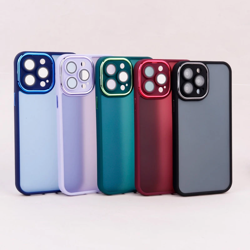 قاب PC آیفون iPhone 13 Pro Max متال ایرون پشت مات محافظ لنزدار