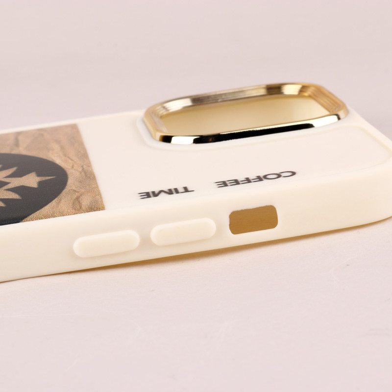قاب طرحدار Starbucks دور لنز فلزی iPhone 13 Pro Max