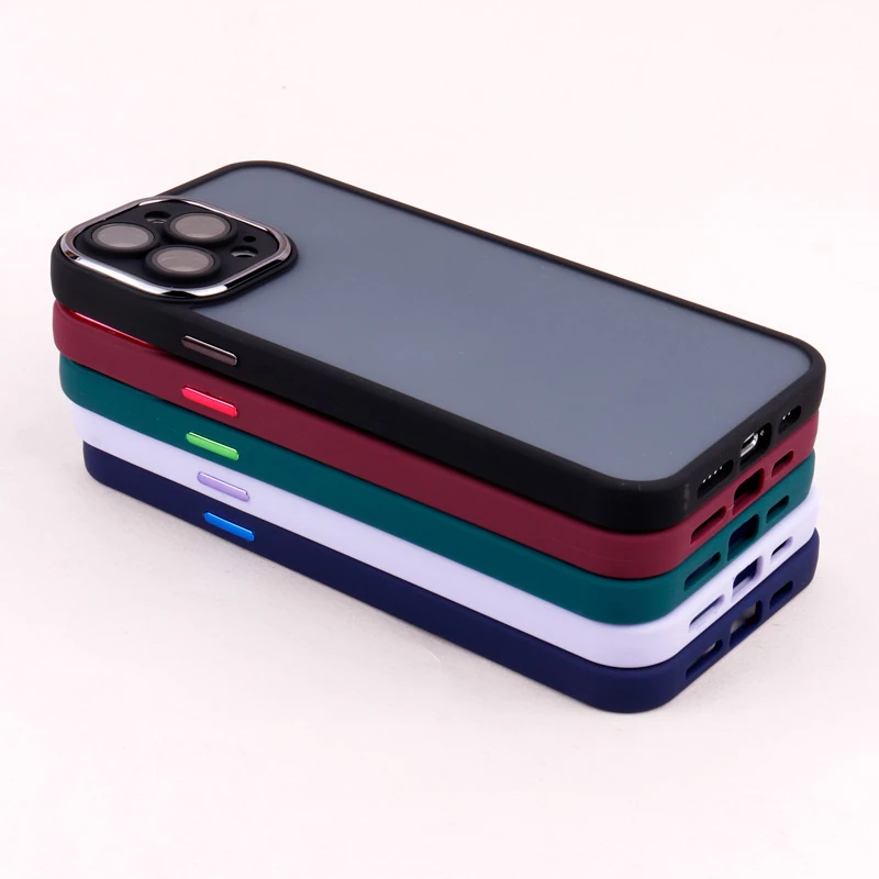 قاب PC آیفون iPhone 13 Pro Max متال ایرون پشت مات محافظ لنزدار