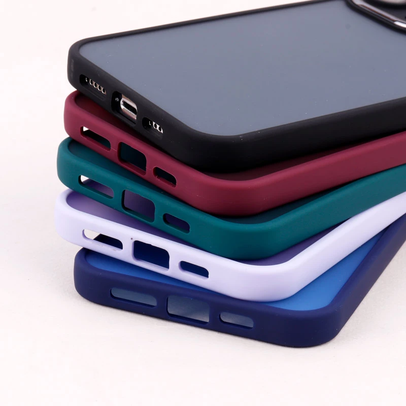 قاب PC آیفون iPhone 13 Pro Max متال ایرون پشت مات محافظ لنزدار