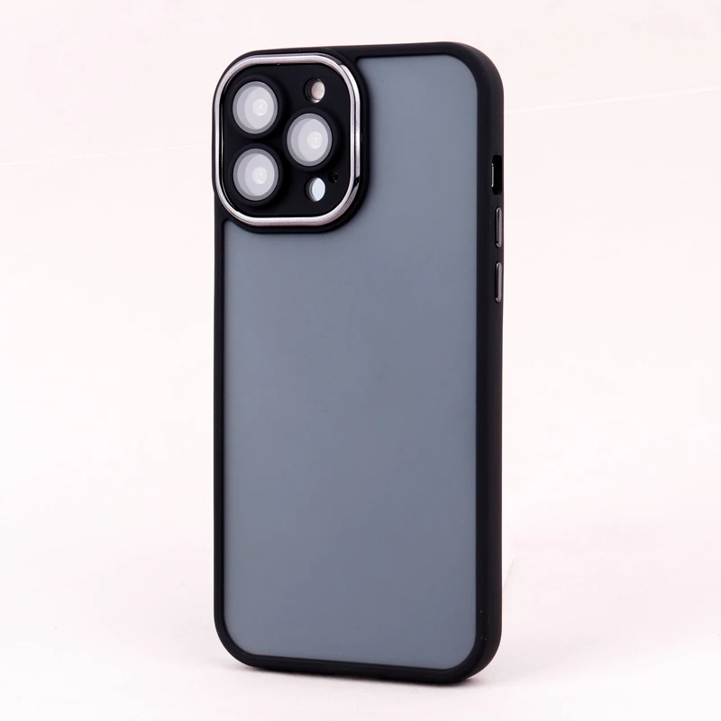 قاب PC آیفون iPhone 13 Pro Max متال ایرون پشت مات محافظ لنزدار
