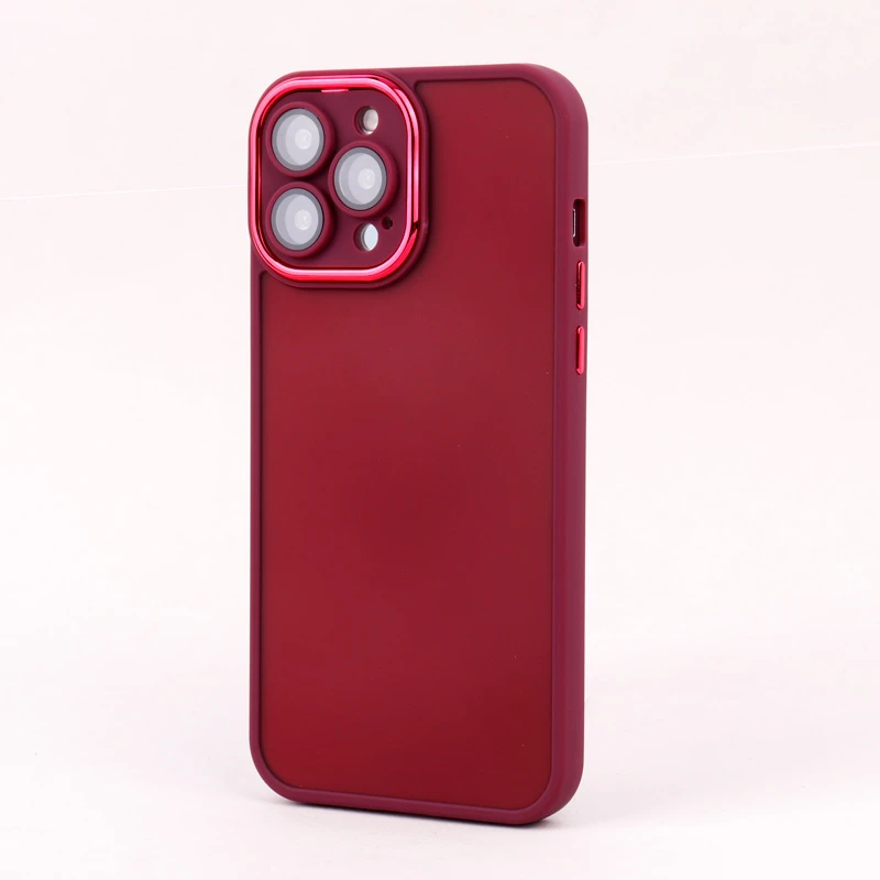 قاب PC آیفون iPhone 13 Pro Max متال ایرون پشت مات محافظ لنزدار