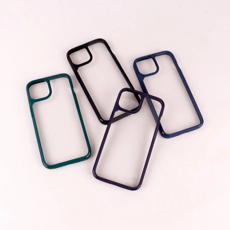 قاب ضد ضربه پشت شفاف Air Skin دور رنگی iPhone 14