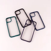 قاب ضد ضربه پشت شفاف Air Skin دور رنگی iPhone 14