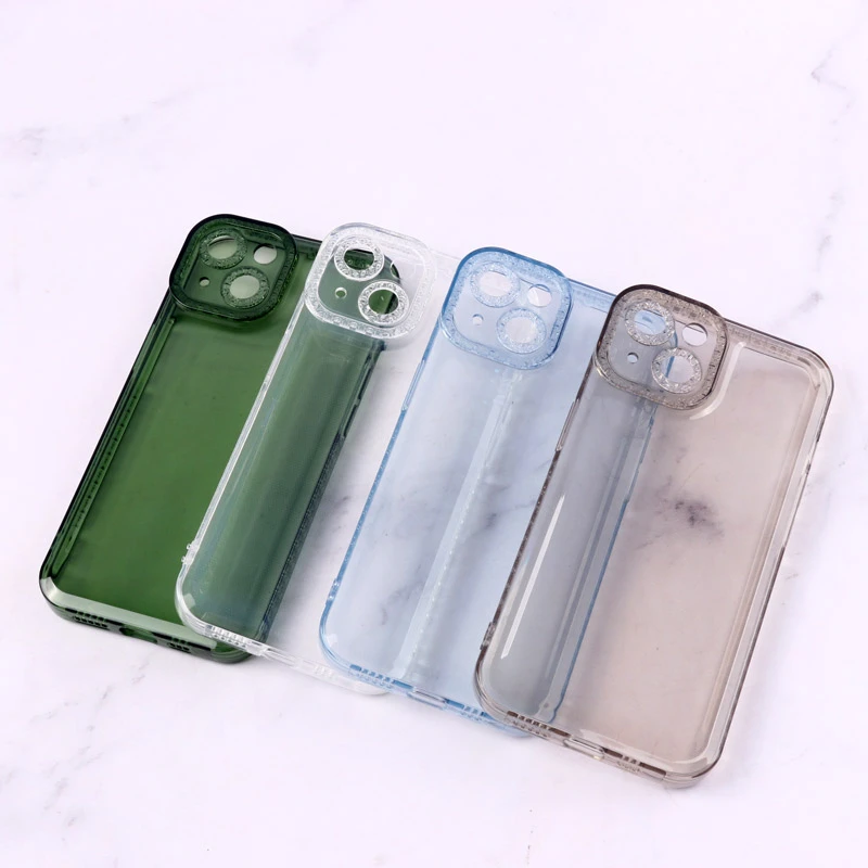 قاب ژله ای نگینی محافظ لنزدار iPhone 14