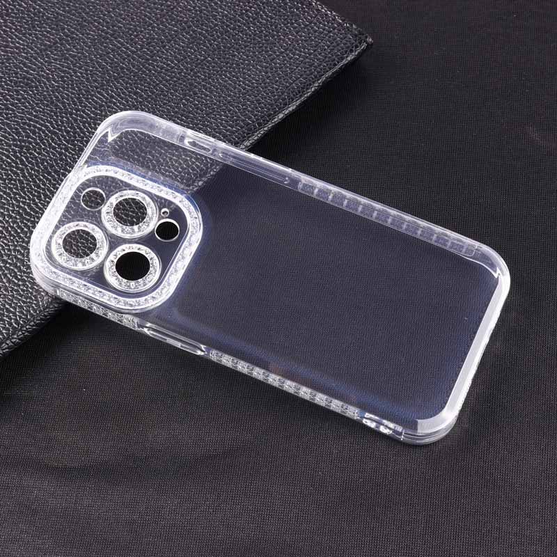 قاب ژله ای نگینی محافظ لنزدار iPhone 14 Pro