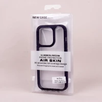 قاب ضد ضربه پشت شفاف Air Skin دور رنگی iPhone 14 Pro