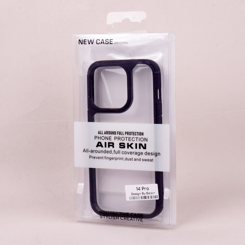 قاب ضد ضربه پشت شفاف Air Skin دور رنگی iPhone 14 Pro