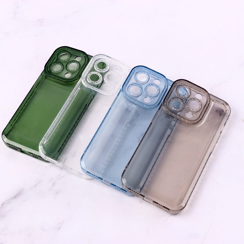 قاب ژله ای نگینی محافظ لنزدار iPhone 14 Pro