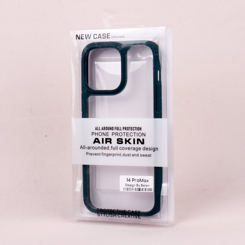 قاب ضد ضربه پشت شفاف Air Skin دور رنگی iPhone 14 Pro Max