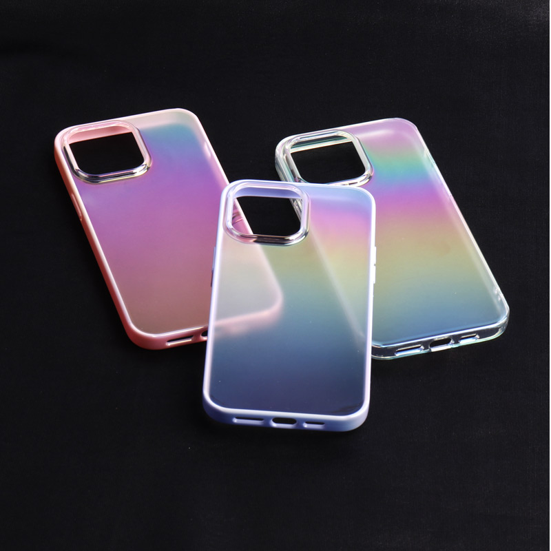 خرید قاب ضد ضربه شفاف Keephone دور هولوگرامی iPhone 14 Pro Max تکنوسان