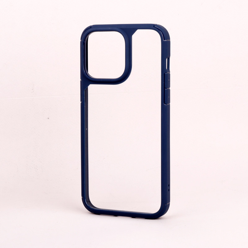 قاب ضد ضربه پشت شفاف Air Skin دور رنگی iPhone 14 Pro Max