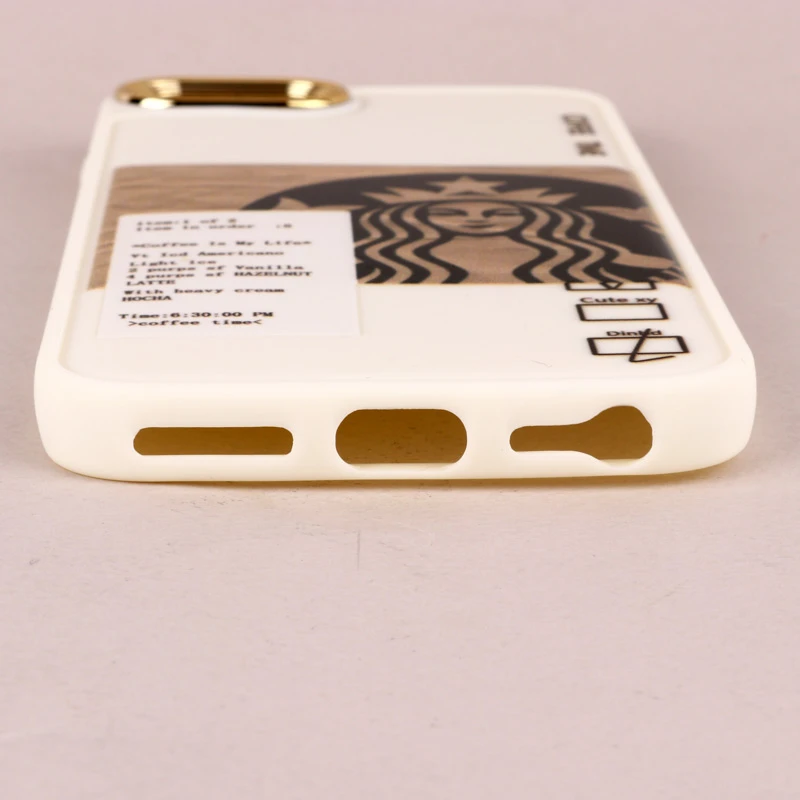 قاب طرحدار Starbucks دور لنز فلزی iPhone 7 / 8 / SE 2020