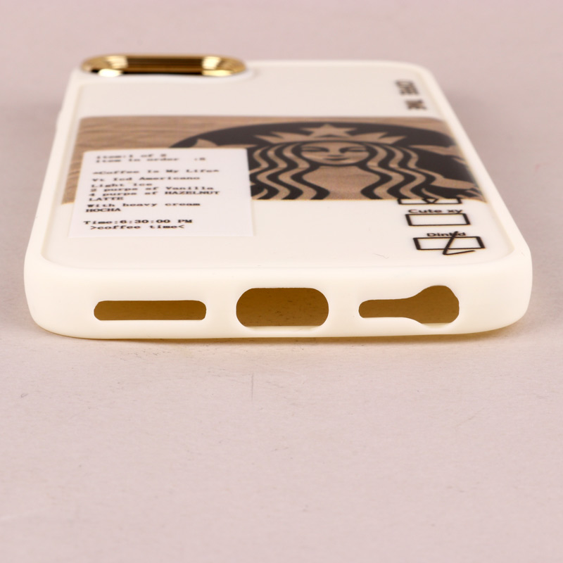 قاب طرحدار Starbucks دور لنز فلزی iPhone 7 / 8 / SE 2020