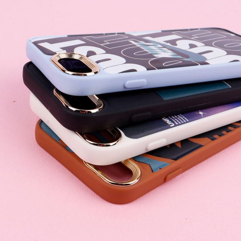 قاب طرحدار دور لنز فلزی iPhone 7 / 8 / SE 2020