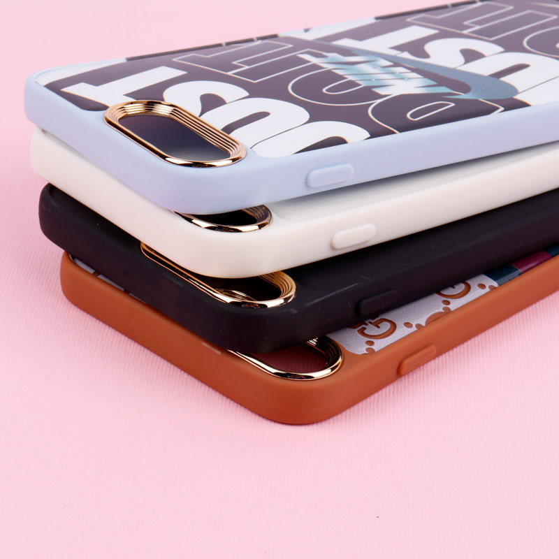 قاب طرحدار دور لنز فلزی iPhone 7 Plus / 8 Plus