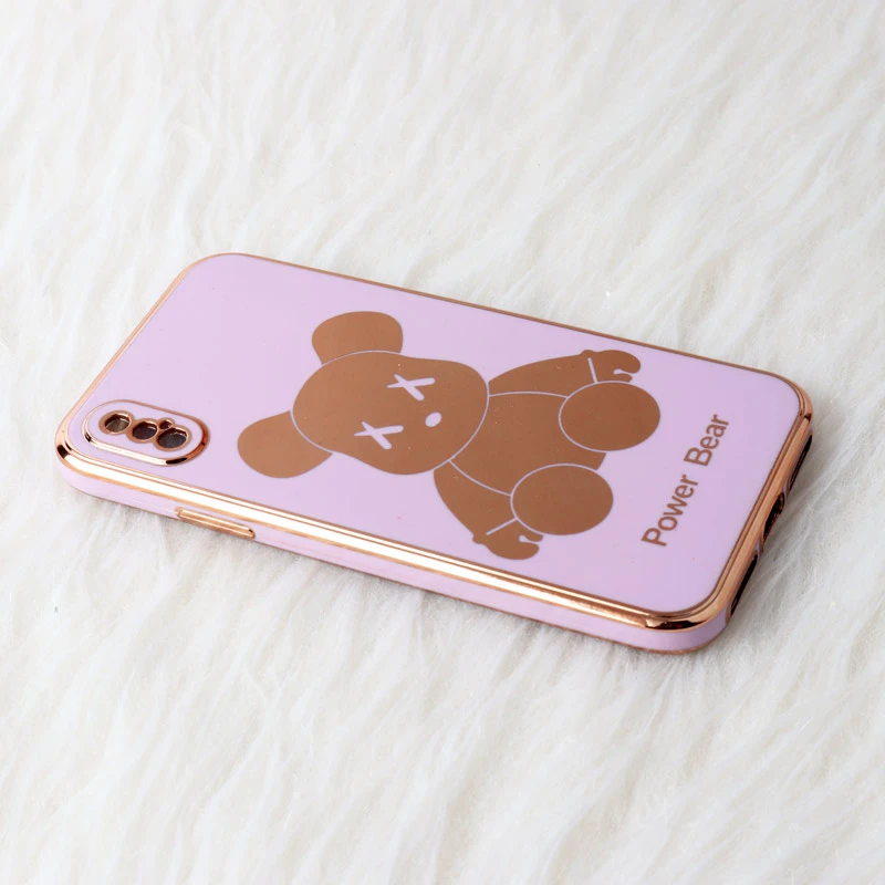 قاب My Case Power Bear آیفون iPhone X محافظ لنزدار