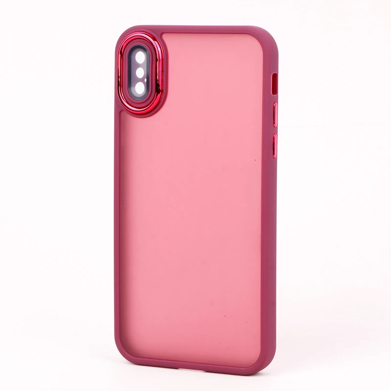 قاب PC آیفون iPhone X / XS متال ایرون پشت مات محافظ لنزدار