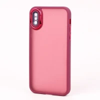 قاب PC متال ایرون مات محافظ لنزدار iPhone X / XS