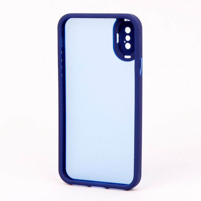 قاب PC متال ایرون مات محافظ لنزدار iPhone X / XS