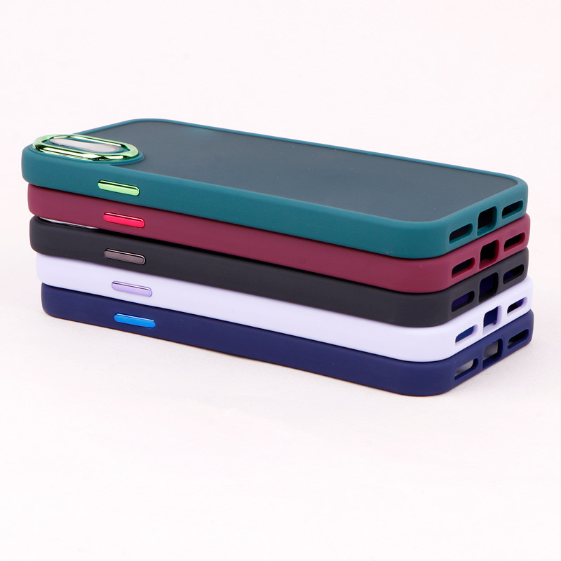 قاب PC متال ایرون مات محافظ لنزدار iPhone X / XS