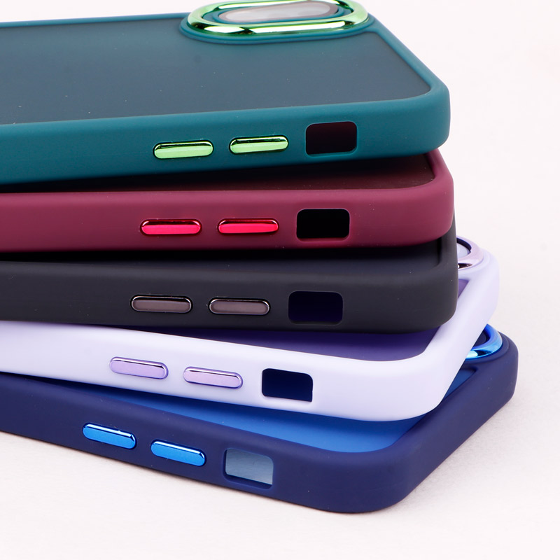 قاب PC متال ایرون مات محافظ لنزدار iPhone X / XS