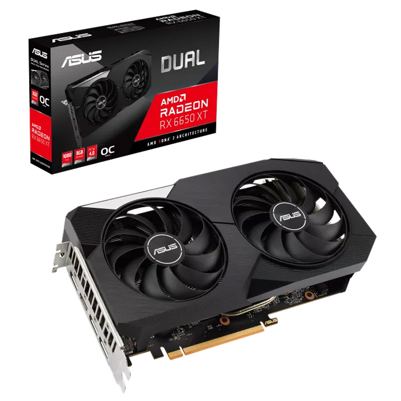 کارت گرافیک Asus Dual Radeon RX6650 XT OC 8GB GDDR6 128Bit
