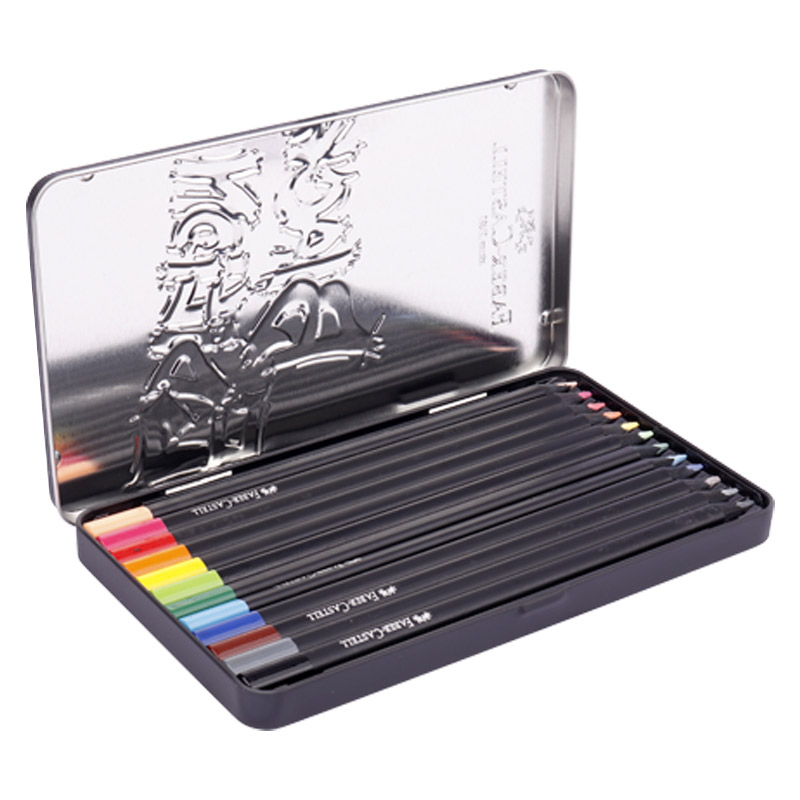 مداد رنگی 12 رنگ فابر کاستل 116413 Faber-Castell Black Edition