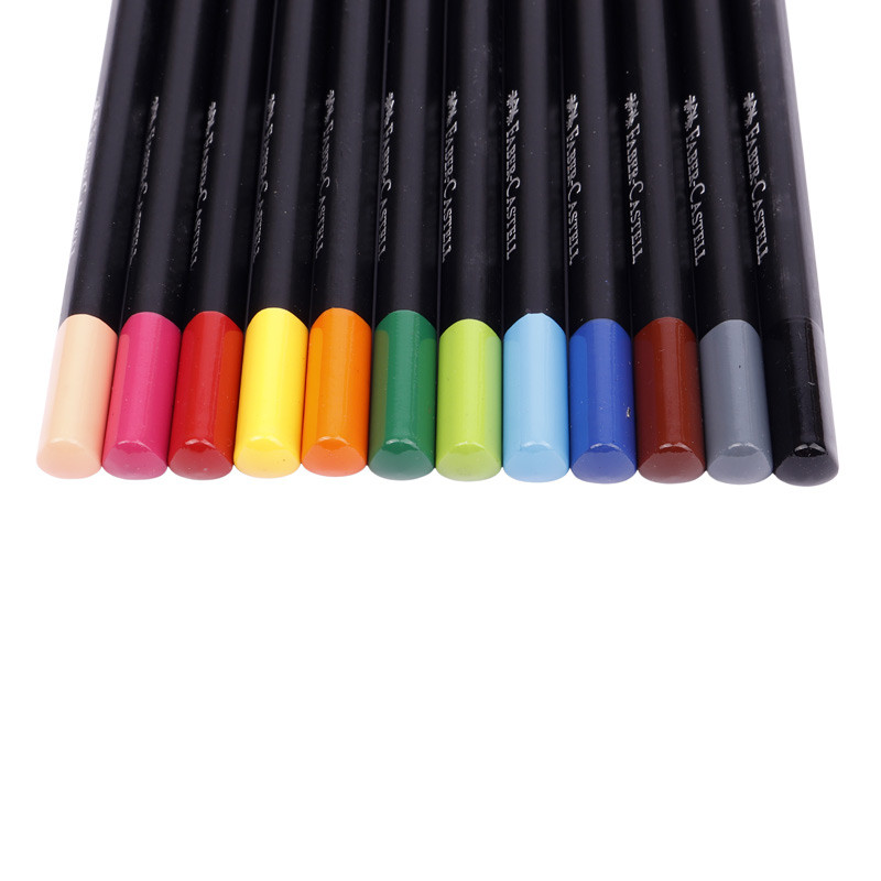مداد رنگی 12 رنگ فابر کاستل 116413 Faber-Castell Black Edition