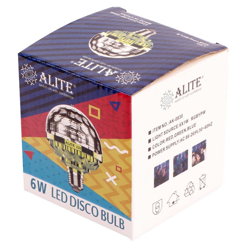 لامپ رقص نور Alite AK-0830 6W E27