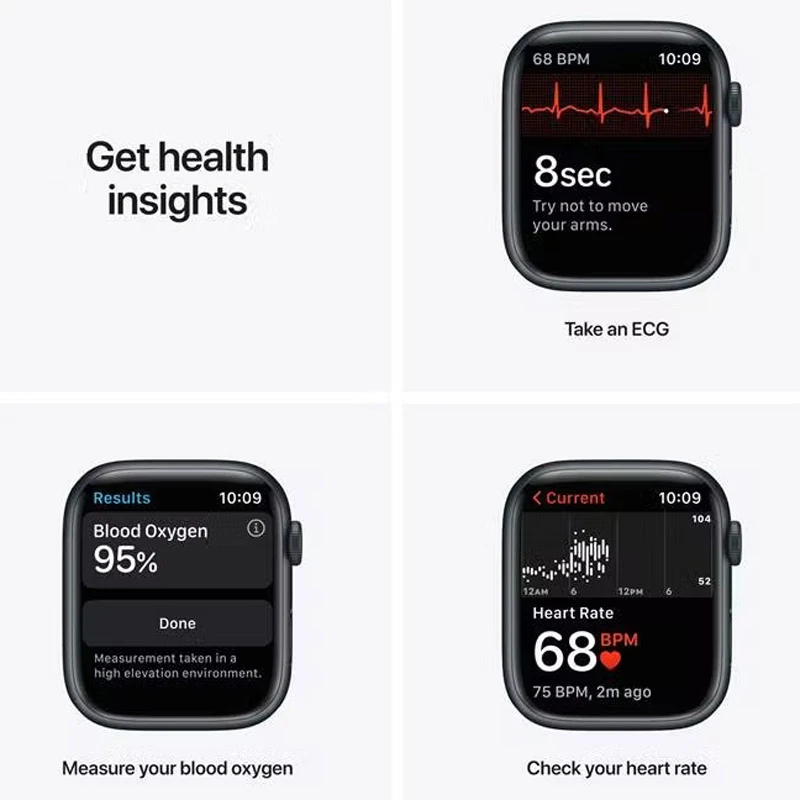 ساعت هوشمند اپل سری Apple Watch 41mm Aluminum Case Nike Sport Band 7