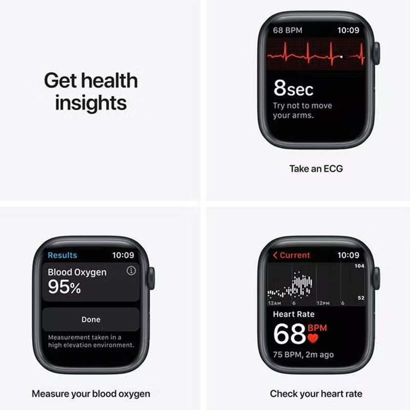 ساعت هوشمند اپل سری Apple Watch 41mm Aluminum Case Nike Sport Band 7