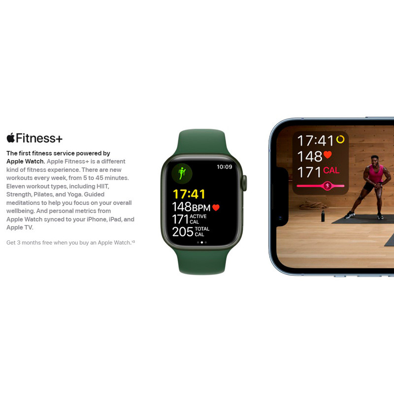 ساعت هوشمند اپل سری Apple Watch 45mm Aluminum Case Silicone Band GPS + Cellular 7