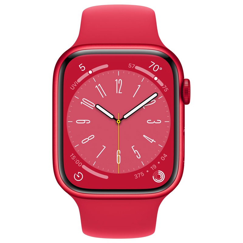 ساعت هوشمند اپل سری 8 Apple Watch 45mm Aluminum Case Silicone Band