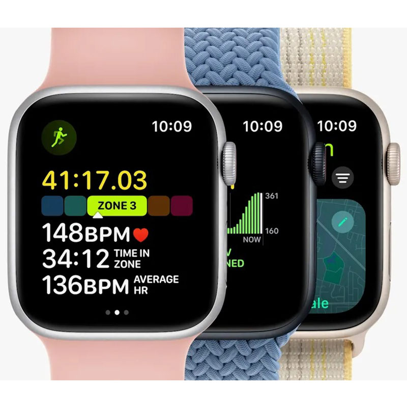ساعت هوشمند اپل سری (Apple Watch 40mm Aluminum Case Silicone Band SE8 (2022