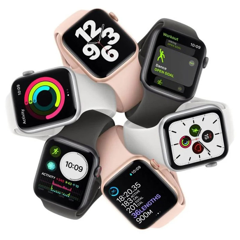 ساعت هوشمند اپل سری (Apple Watch 40mm Aluminum Case Silicone Band SE8 (2022