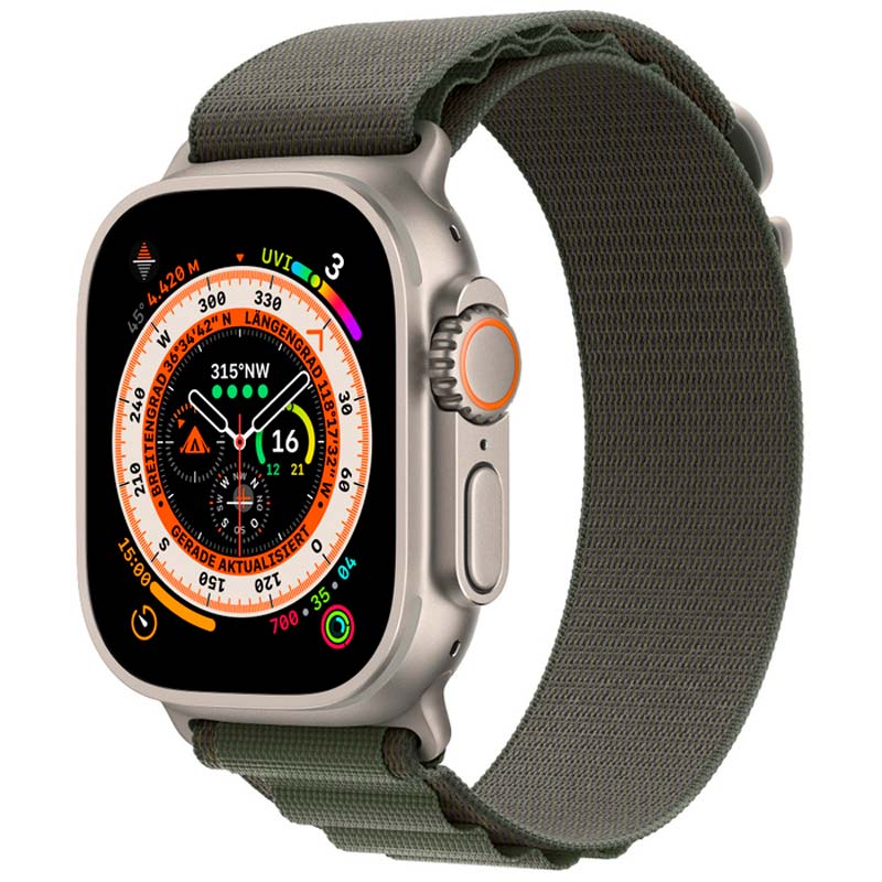 ساعت هوشمند اپل سری Apple Watch 49mm Titanium Case Alpine Loop Band GPS + Cellular Ultra