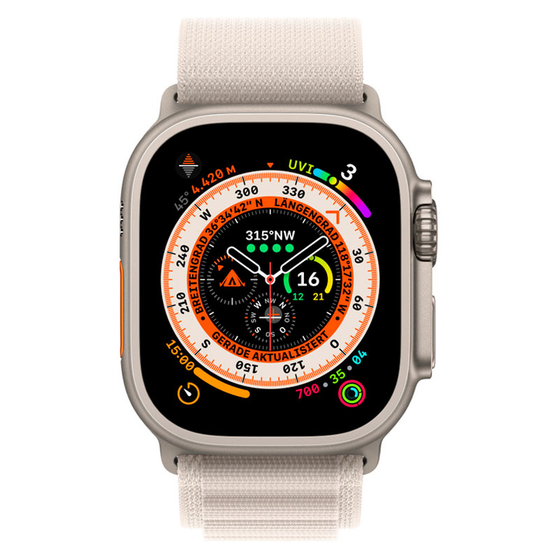 ساعت هوشمند اپل سری Apple Watch 49mm Titanium Case Alpine Loop Band GPS + Cellular Ultra